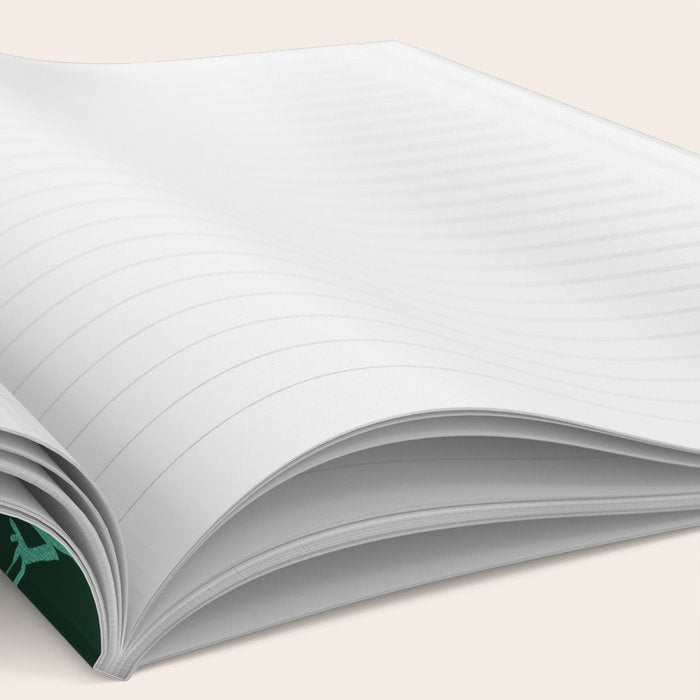 Frog party, fun frogs pattern dark Notebook Gallery Image 2