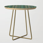 Frog party, fun frogs pattern dark Side Table Gallery Image 1