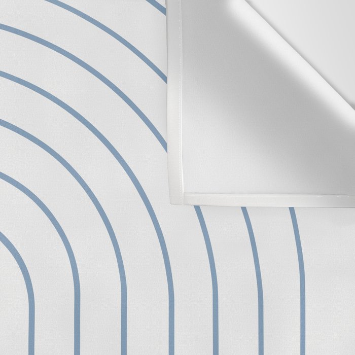 Minimal Arch XXV White and Blue Green Modern Geometric Lines Wall Tapestry Gallery Image 3