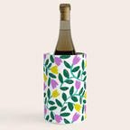 Simple Floral - Green, Very Peri and Yellow Wine Chiller Gallery Image 3