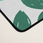 Simple Floral - Green, Very Peri and Yellow Desk Mat Gallery Image 4