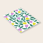 Simple Floral - Green, Very Peri and Yellow Notebook Gallery Image 3
