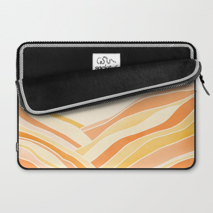 Golden Mountain Sunset / Abstract Landscape Laptop Sleeve Gallery Image 2
