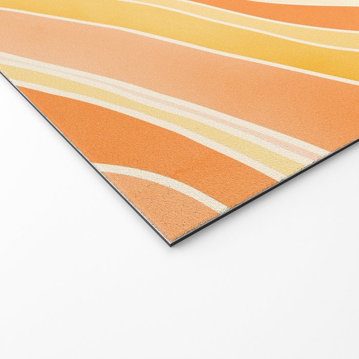 Golden Mountain Sunset / Abstract Landscape Welcome Mat Gallery Image 2