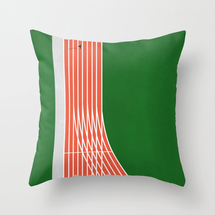 Athletics | Runner  Throw Pillow Gallery Image 1