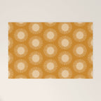 Boho Summer Sun Pattern II Desert Orange Welcome Mat Gallery Image 1