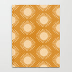 Boho Summer Sun Pattern II Desert Orange Notebook Gallery Image 4