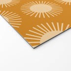 Boho Summer Sun Pattern II Desert Orange Welcome Mat Gallery Image 2