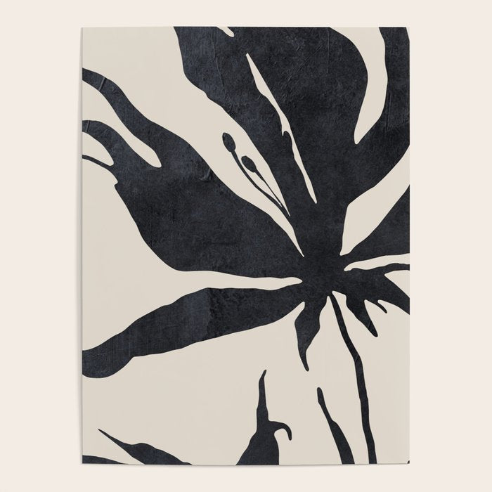 Abstract Art Minimal Flower Poster Gallery Image 1
