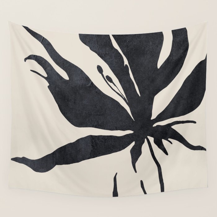 Abstract Art Minimal Flower Wall Tapestry Gallery Image 4