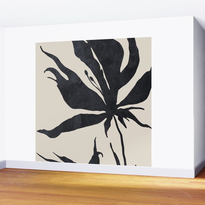 Abstract Art Minimal Flower Wall Mural Gallery Image 2