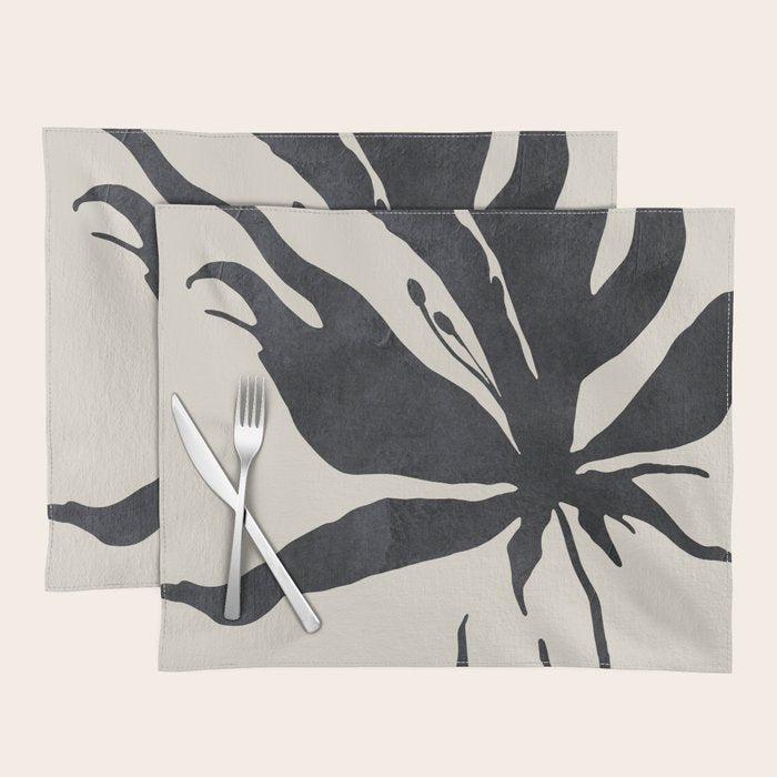 Abstract Art Minimal Flower Placemat Gallery Image 1
