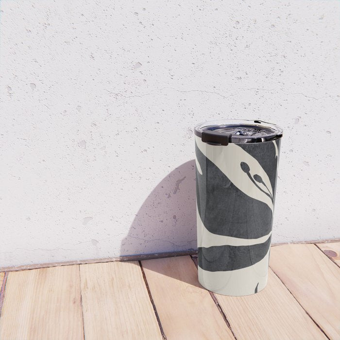 Abstract Art Minimal Flower Travel Mug Gallery Image 4
