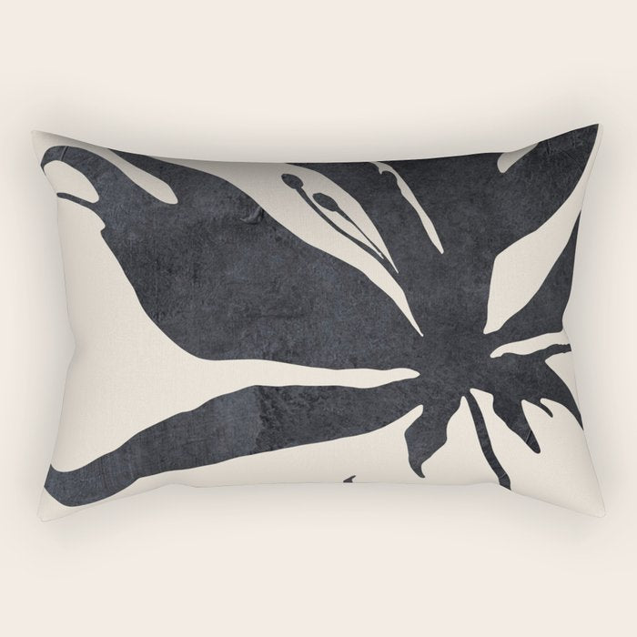 Abstract Art Minimal Flower Rectangular Pillow Gallery Image 1