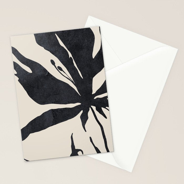 Abstract Art Minimal Flower Stationery Card Gallery Image 2