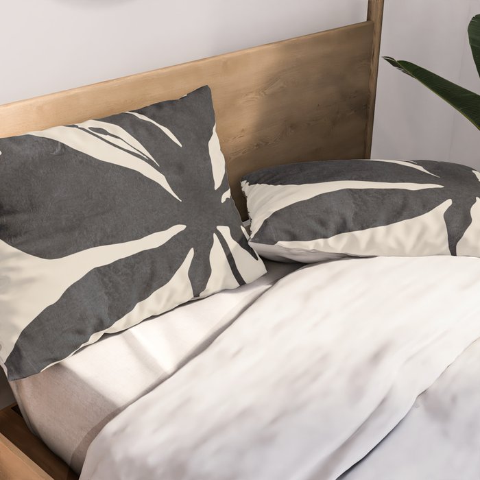 Abstract Art Minimal Flower Pillow Sham Gallery Image 2