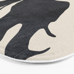 Abstract Art Minimal Flower Bath Mat Gallery Image 3