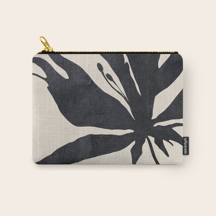 Abstract Art Minimal Flower Carry All Pouch Gallery Image 1