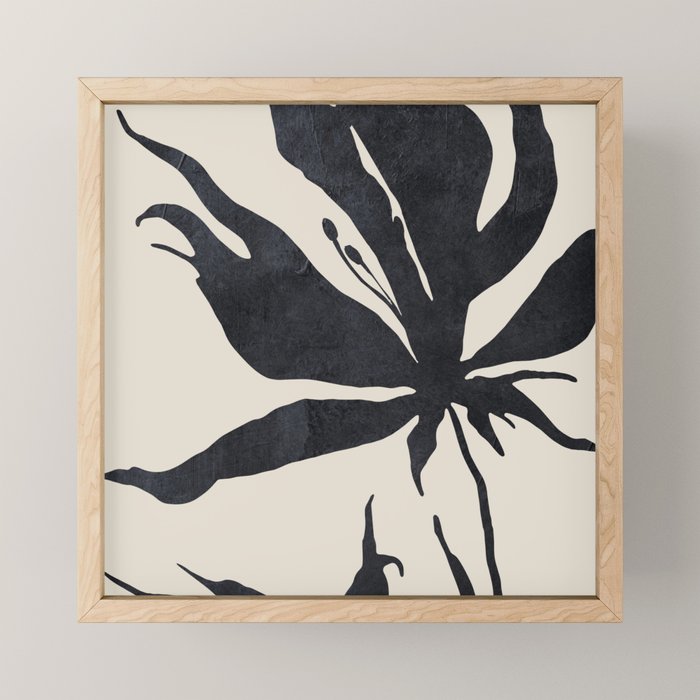 Abstract Art Minimal Flower Mini Art Print Gallery Image 1