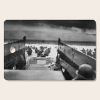 Into the Jaws of Death - D-day Vintage Photo by Robert F. Sargent Cutting Board Gallery Image 1