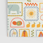Vintage tropical summer patchwork art pattern Poster Gallery Image 3