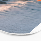 Rocky Beach Sunset, Nature Ocean Landscape Scenic Travel, Mountain Adventure Trek Beach Outdoors, Mindful Photography Bath Mat Gallery Image 3