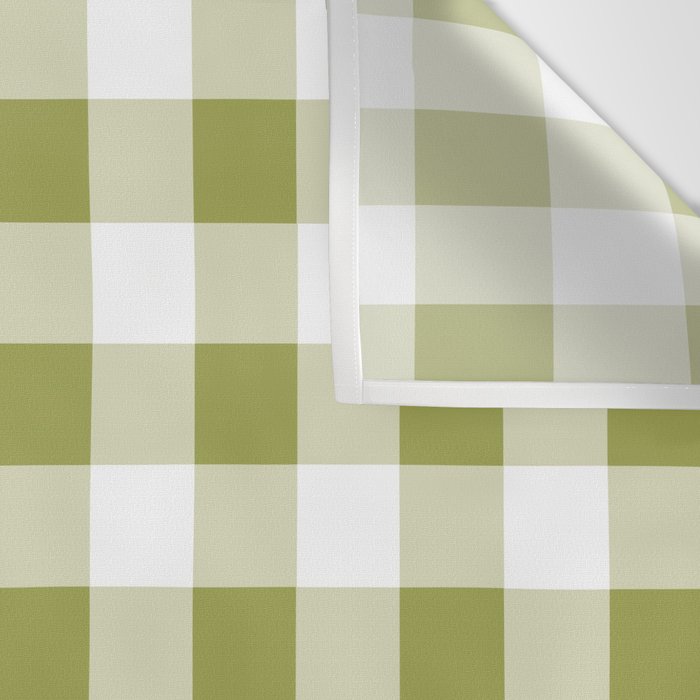 Gingham Large Green White Wall Tapestry Gallery Image 3