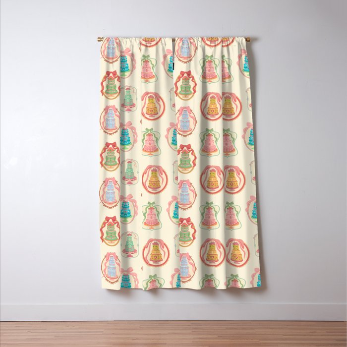 Rococo Cakes Window Curtain Gallery Image 3