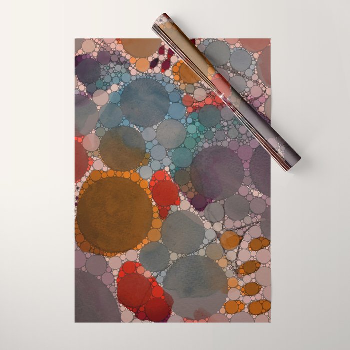 Bold Dreams - colorful red abstract happy art Wrapping Paper Gallery Image 1
