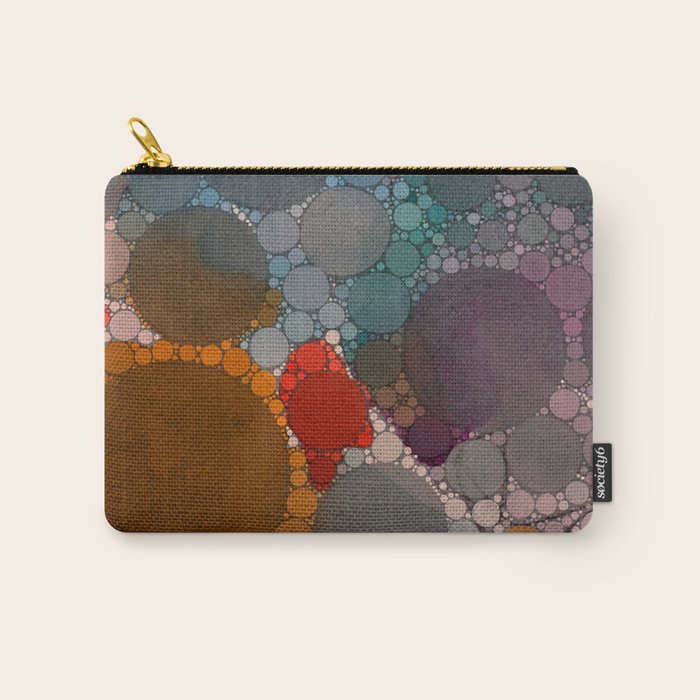 Bold Dreams - colorful red abstract happy art Carry All Pouch Gallery Image 1