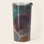 Bold Dreams - colorful red abstract happy art Travel Mug Gallery Image 2