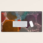 Bold Dreams - colorful red abstract happy art Desk Mat Gallery Image 1
