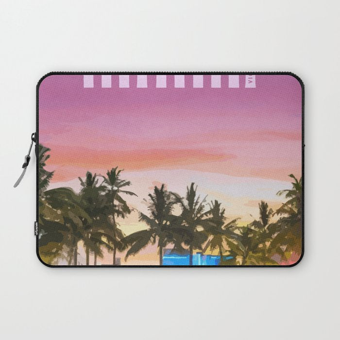 Travel to Miami Laptop Sleeve Gallery Image 1