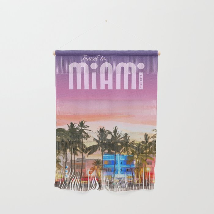 Travel to Miami Wall Hanging Gallery Image 1