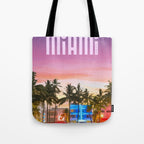 Travel to Miami Tote Bag Gallery Image 1