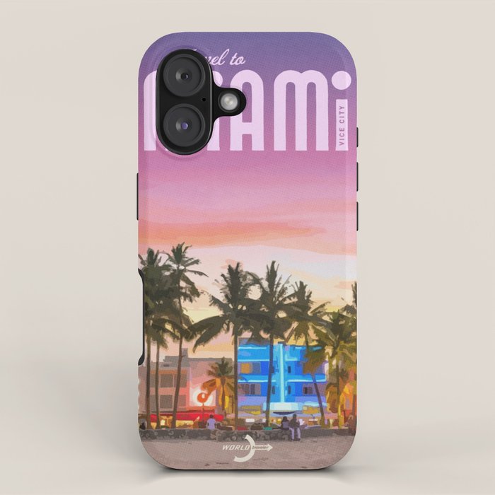 Travel to Miami iPhone Case Gallery Image 1