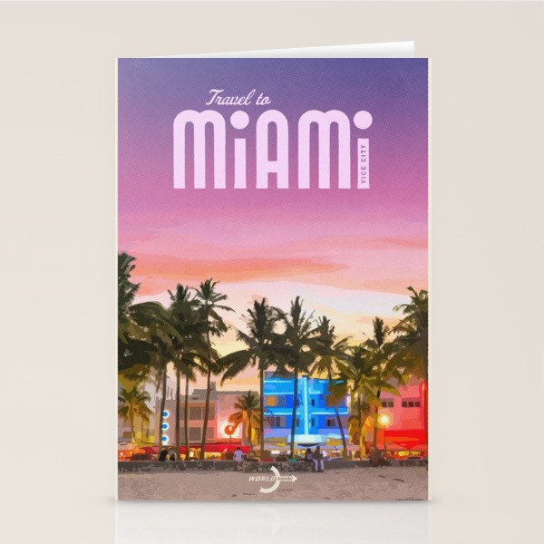 Travel to Miami Stationery Card Gallery Image 2