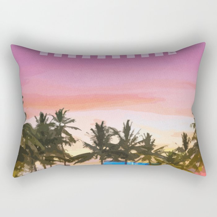 Travel to Miami Rectangular Pillow Gallery Image 2