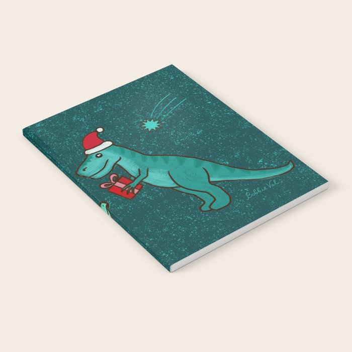 Cute Christmas Dinosaurs Dinos Dinosaur Notebook Gallery Image 2