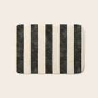 Cabana Stripe - black & cream Bath Mat Gallery Image 1