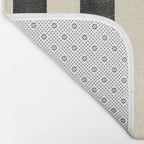Cabana Stripe - black & cream Bath Mat Gallery Image 2