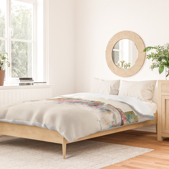 fresno skyline Duvet Cover Gallery Image 2