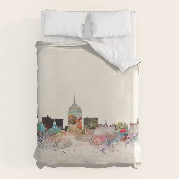 fresno skyline Duvet Cover Gallery Image 6
