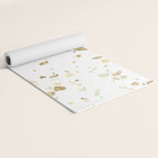 Metallic Gold Terrazzo Sparkle Yoga Mat Gallery Image 2