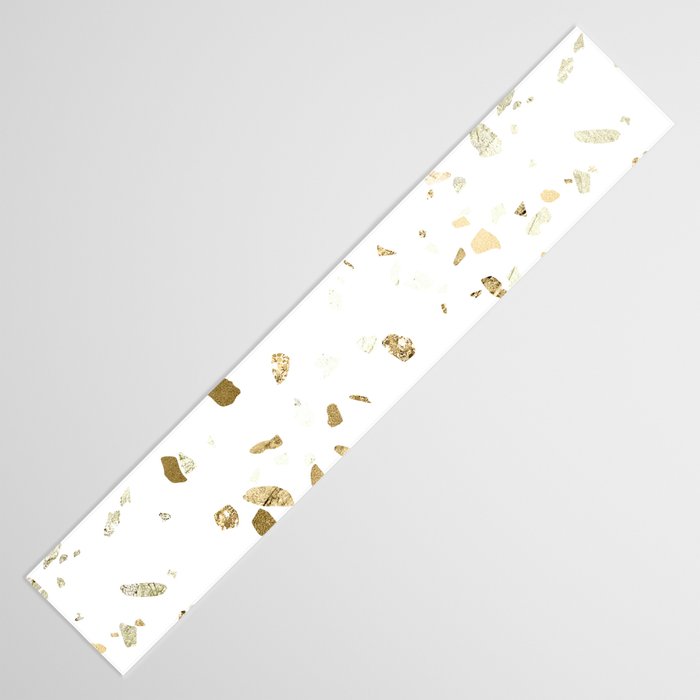 Metallic Gold Terrazzo Sparkle Table Runner Gallery Image 3