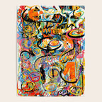 Graffiti Street Art Pattern Colorful Tribal Abstract by Emmanuel Signorino Poster Gallery Image 4