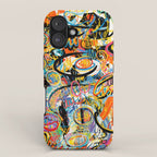 Graffiti Street Art Pattern Colorful Tribal Abstract by Emmanuel Signorino iPhone Case Gallery Image 1