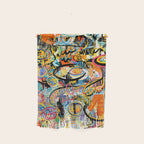 Graffiti Street Art Pattern Colorful Tribal Abstract by Emmanuel Signorino Wall Hanging Gallery Image 1