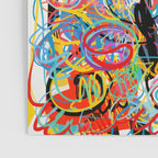 Graffiti Street Art Pattern Colorful Tribal Abstract by Emmanuel Signorino Poster Gallery Image 3