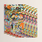Graffiti Street Art Pattern Colorful Tribal Abstract by Emmanuel Signorino Wrapping Paper Gallery Image 3